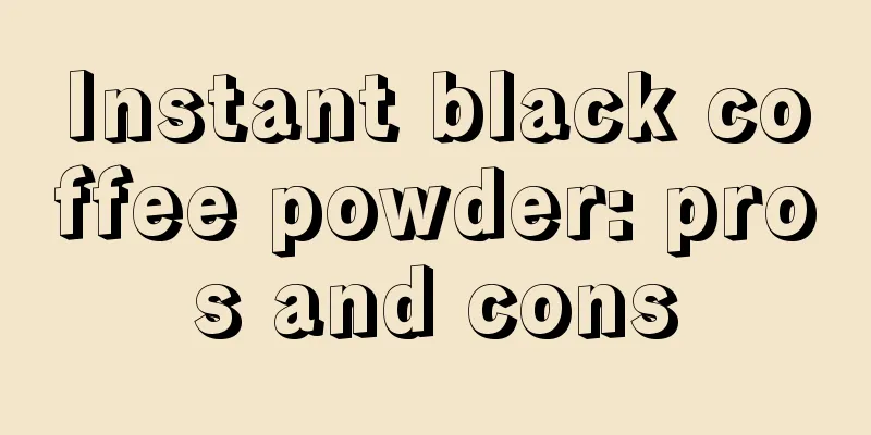 Instant black coffee powder: pros and cons