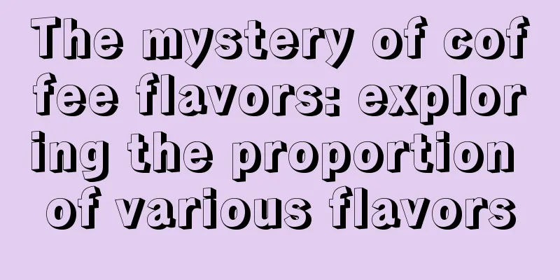 The mystery of coffee flavors: exploring the proportion of various flavors