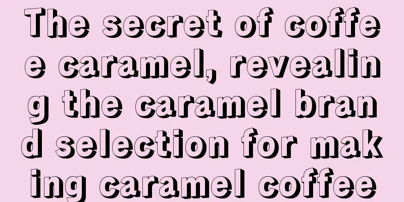 The secret of coffee caramel, revealing the caramel brand selection for making caramel coffee