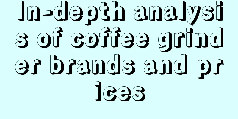 In-depth analysis of coffee grinder brands and prices