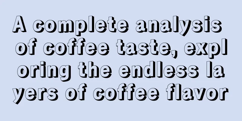 A complete analysis of coffee taste, exploring the endless layers of coffee flavor