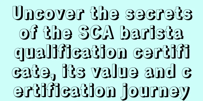 Uncover the secrets of the SCA barista qualification certificate, its value and certification journey