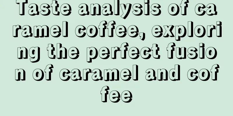 Taste analysis of caramel coffee, exploring the perfect fusion of caramel and coffee