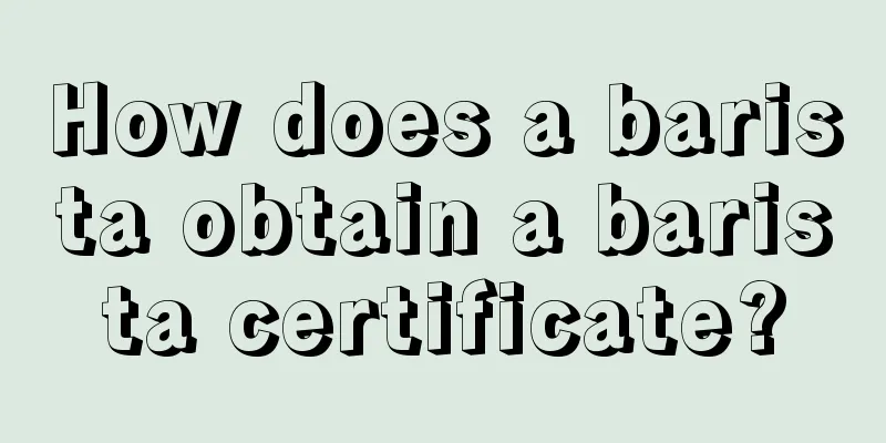 How does a barista obtain a barista certificate?