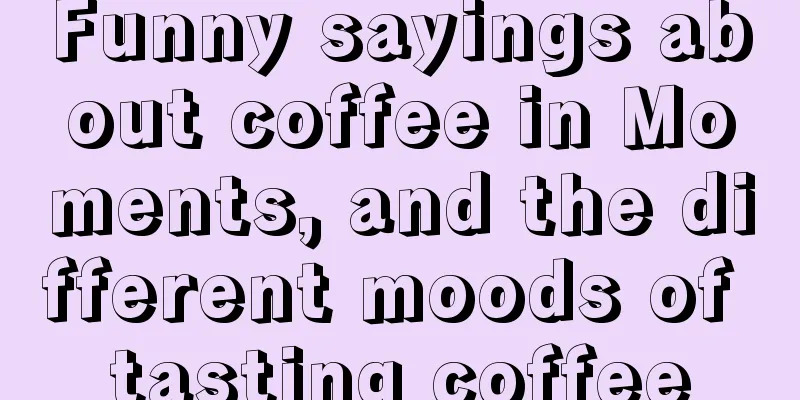 Funny sayings about coffee in Moments, and the different moods of tasting coffee