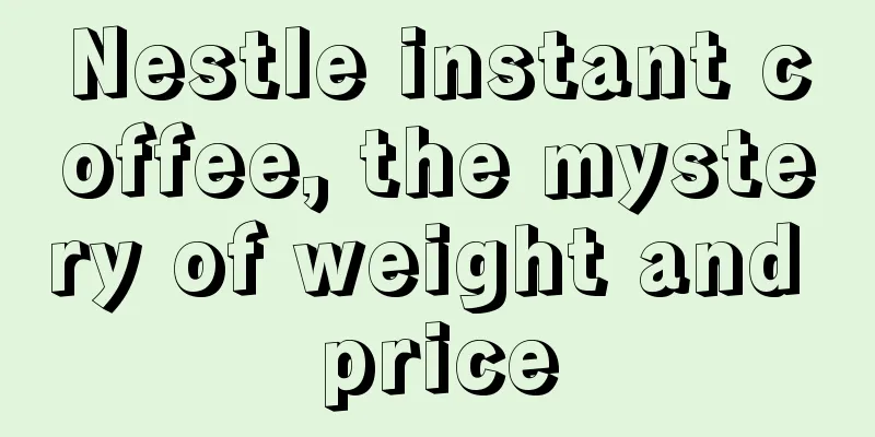 Nestle instant coffee, the mystery of weight and price