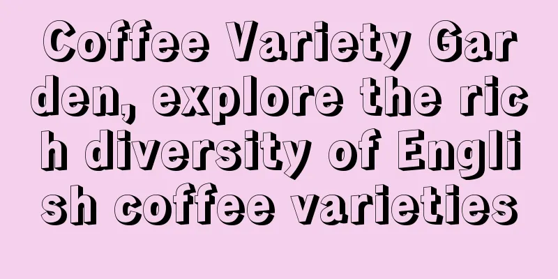 Coffee Variety Garden, explore the rich diversity of English coffee varieties