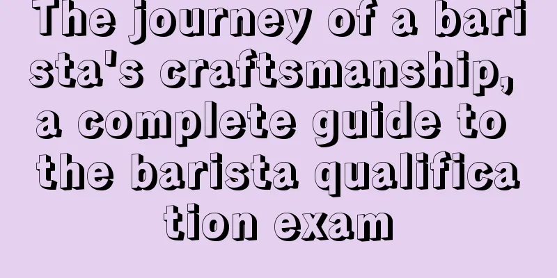 The journey of a barista's craftsmanship, a complete guide to the barista qualification exam