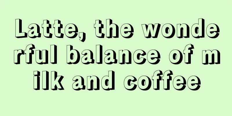 Latte, the wonderful balance of milk and coffee