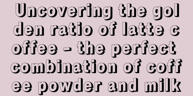 Uncovering the golden ratio of latte coffee - the perfect combination of coffee powder and milk