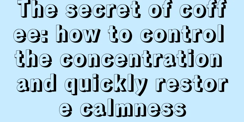 The secret of coffee: how to control the concentration and quickly restore calmness