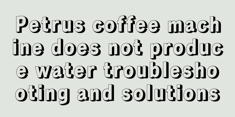 Petrus coffee machine does not produce water troubleshooting and solutions