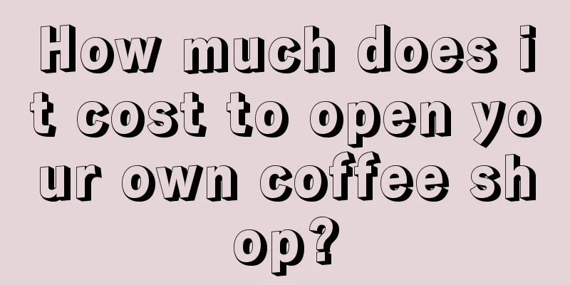 How much does it cost to open your own coffee shop?