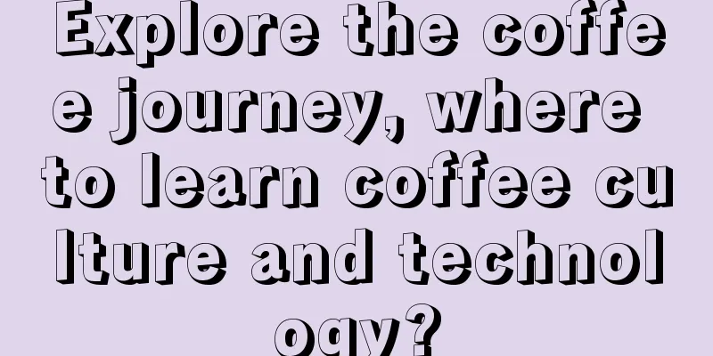 Explore the coffee journey, where to learn coffee culture and technology?