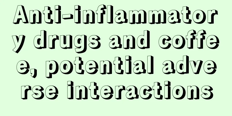 Anti-inflammatory drugs and coffee, potential adverse interactions