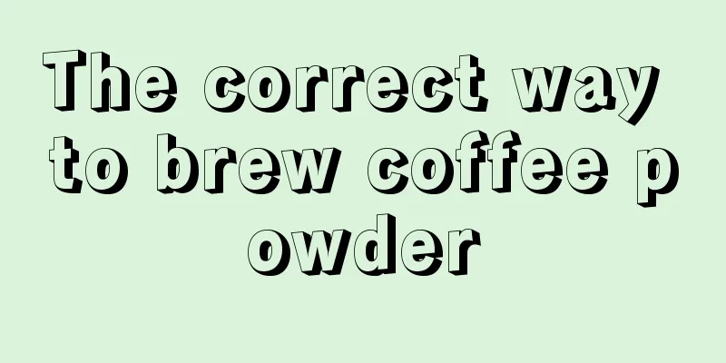 The correct way to brew coffee powder