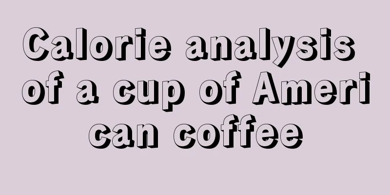 Calorie analysis of a cup of American coffee