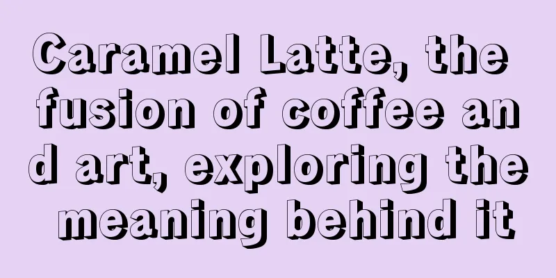 Caramel Latte, the fusion of coffee and art, exploring the meaning behind it