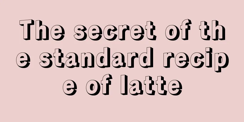 The secret of the standard recipe of latte