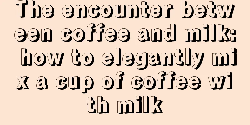 The encounter between coffee and milk: how to elegantly mix a cup of coffee with milk