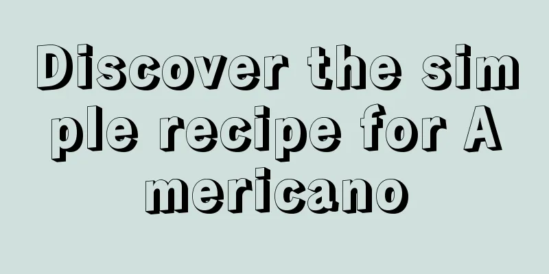 Discover the simple recipe for Americano