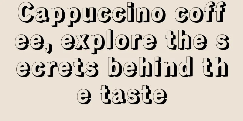 Cappuccino coffee, explore the secrets behind the taste