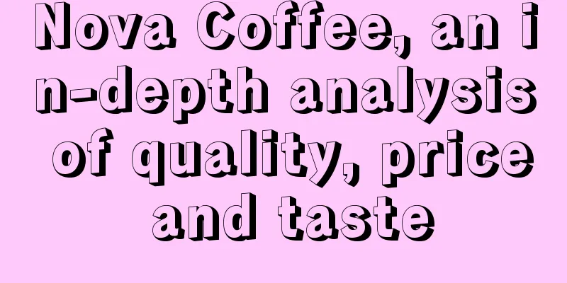 Nova Coffee, an in-depth analysis of quality, price and taste