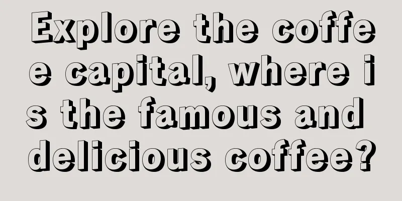 Explore the coffee capital, where is the famous and delicious coffee?