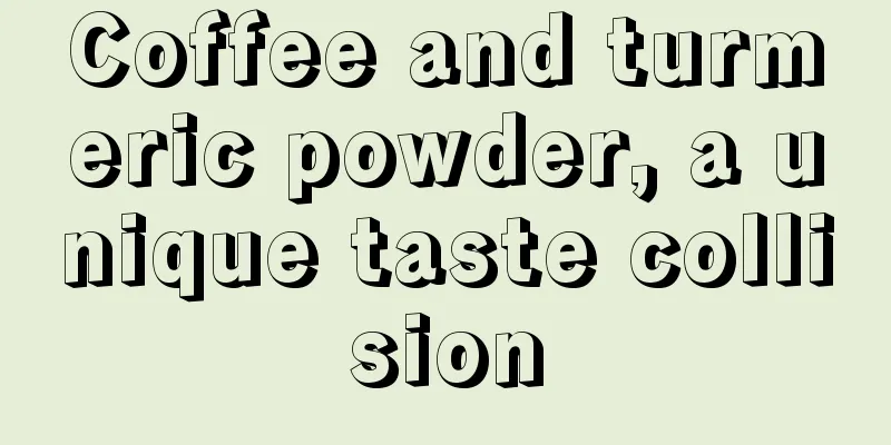 Coffee and turmeric powder, a unique taste collision