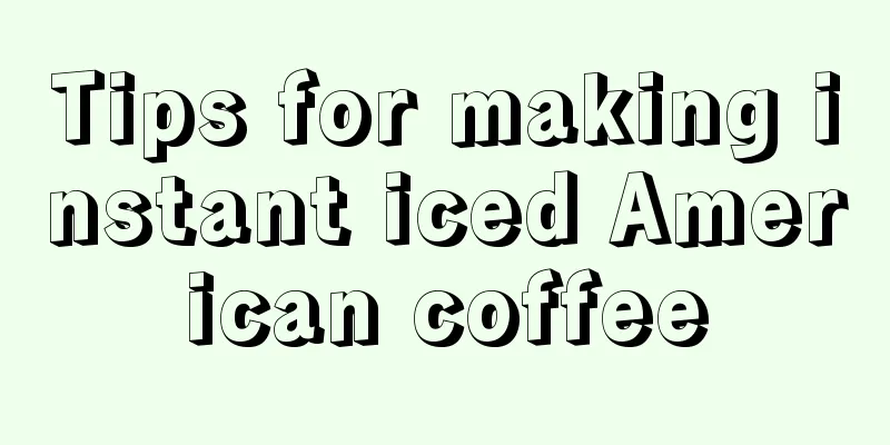 Tips for making instant iced American coffee