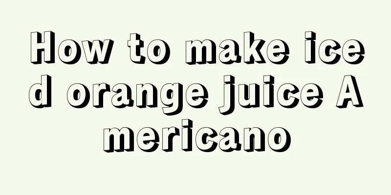 How to make iced orange juice Americano