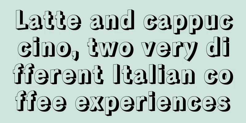 Latte and cappuccino, two very different Italian coffee experiences