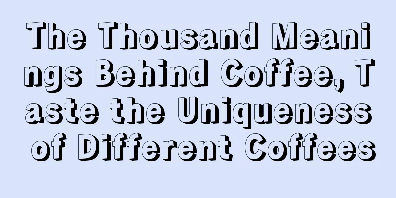 The Thousand Meanings Behind Coffee, Taste the Uniqueness of Different Coffees