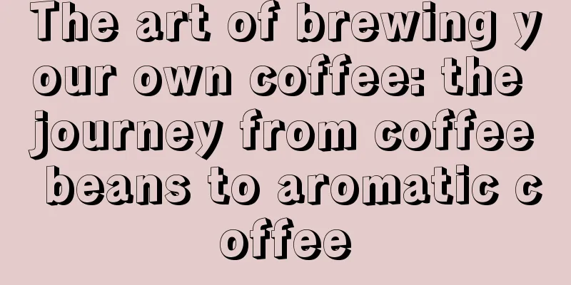 The art of brewing your own coffee: the journey from coffee beans to aromatic coffee