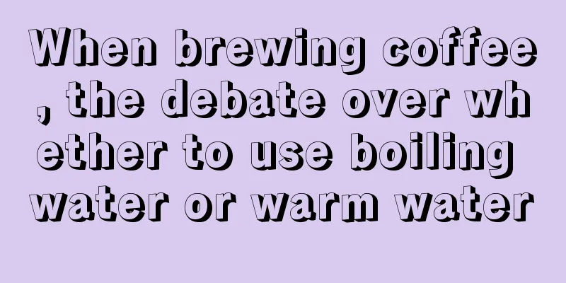 When brewing coffee, the debate over whether to use boiling water or warm water