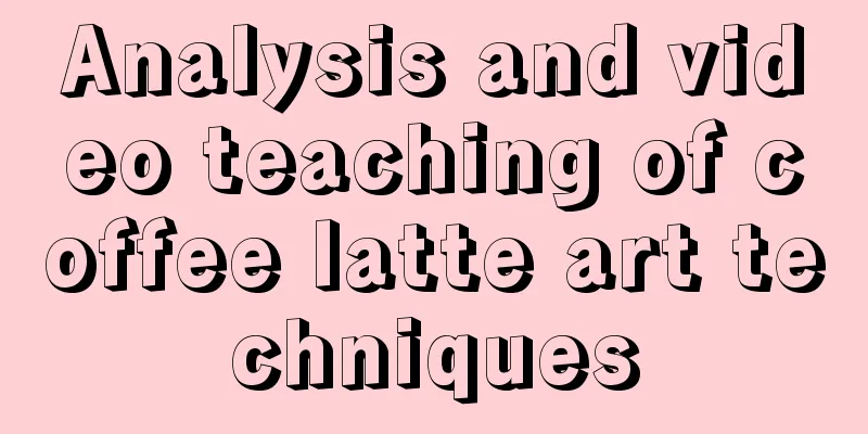 Analysis and video teaching of coffee latte art techniques