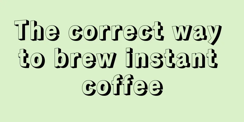 The correct way to brew instant coffee