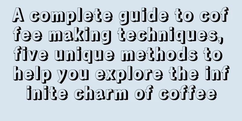 A complete guide to coffee making techniques, five unique methods to help you explore the infinite charm of coffee