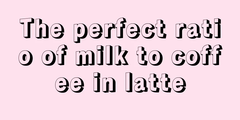 The perfect ratio of milk to coffee in latte