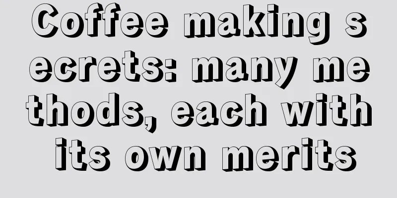 Coffee making secrets: many methods, each with its own merits