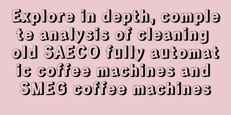 Explore in depth, complete analysis of cleaning old SAECO fully automatic coffee machines and SMEG coffee machines