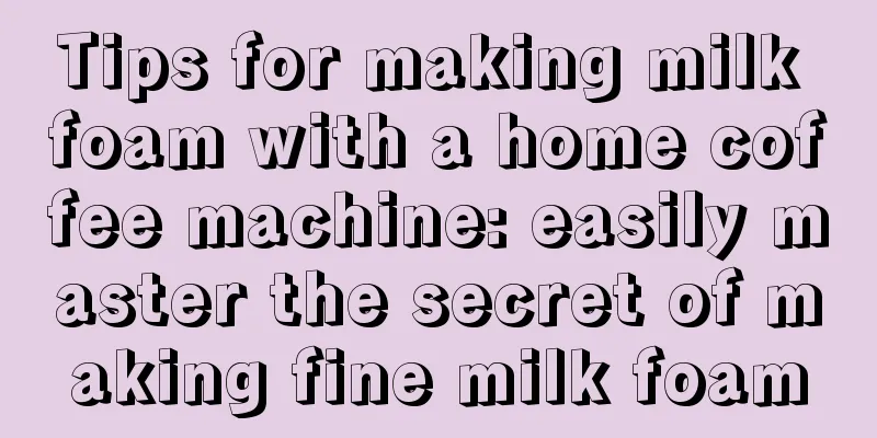 Tips for making milk foam with a home coffee machine: easily master the secret of making fine milk foam