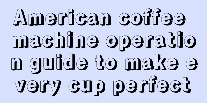 American coffee machine operation guide to make every cup perfect