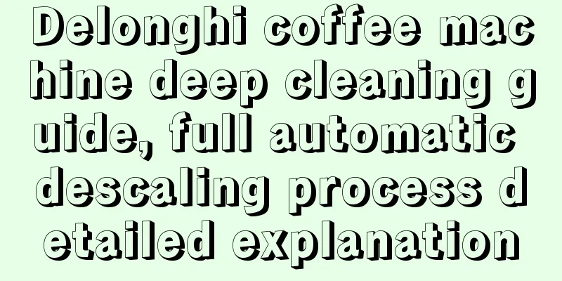 Delonghi coffee machine deep cleaning guide, full automatic descaling process detailed explanation