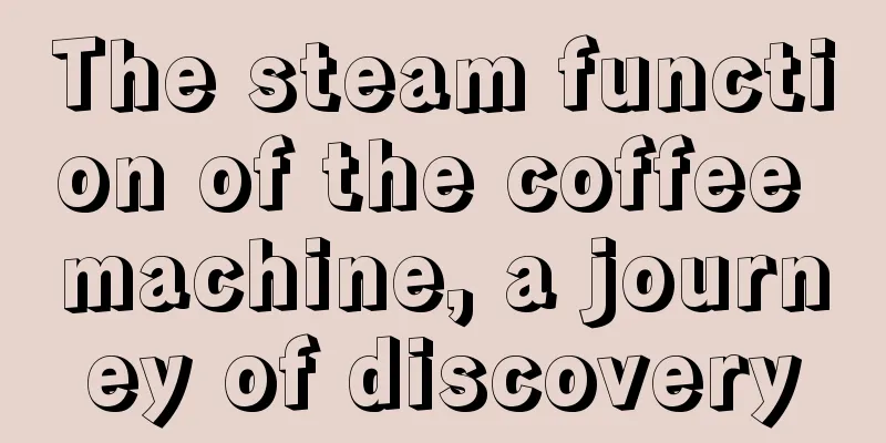 The steam function of the coffee machine, a journey of discovery