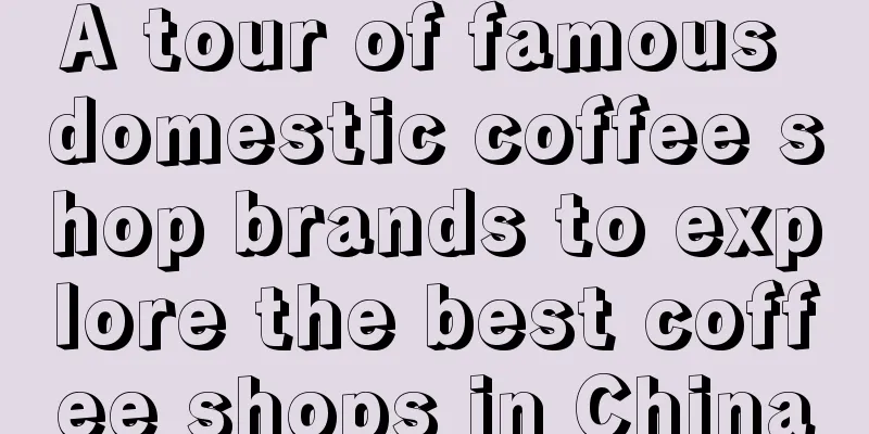 A tour of famous domestic coffee shop brands to explore the best coffee shops in China