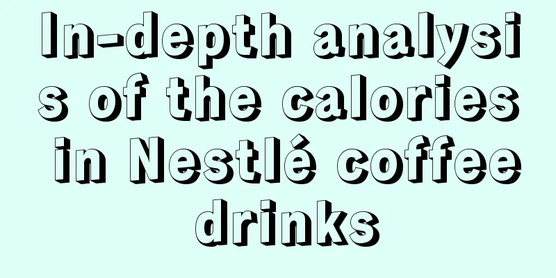 In-depth analysis of the calories in Nestlé coffee drinks