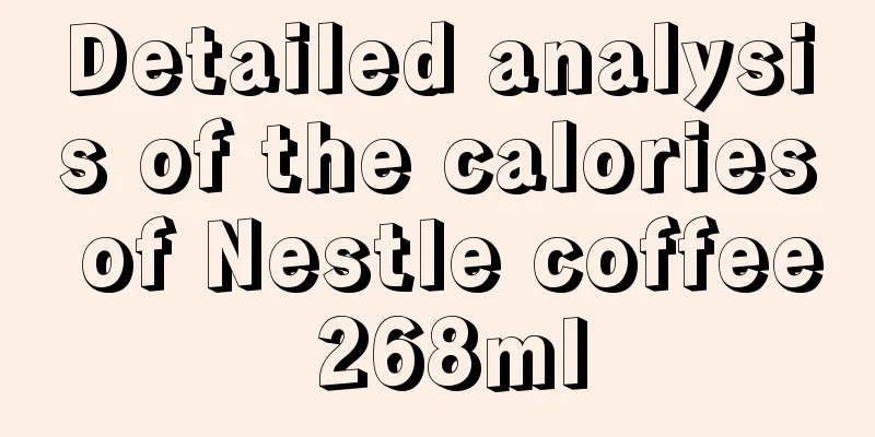 Detailed analysis of the calories of Nestle coffee 268ml