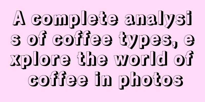 A complete analysis of coffee types, explore the world of coffee in photos