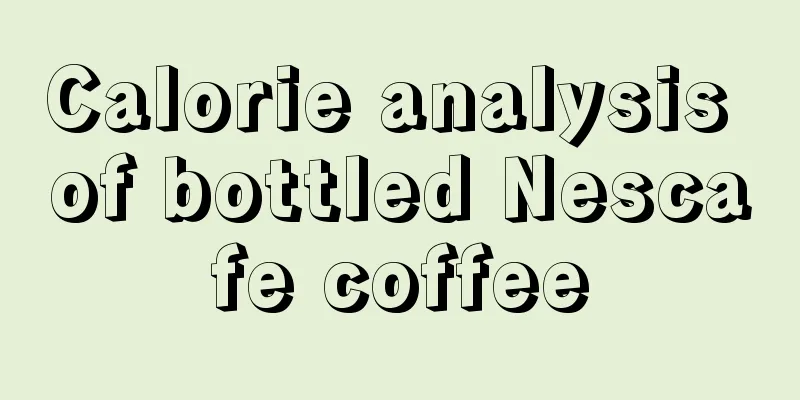 Calorie analysis of bottled Nescafe coffee